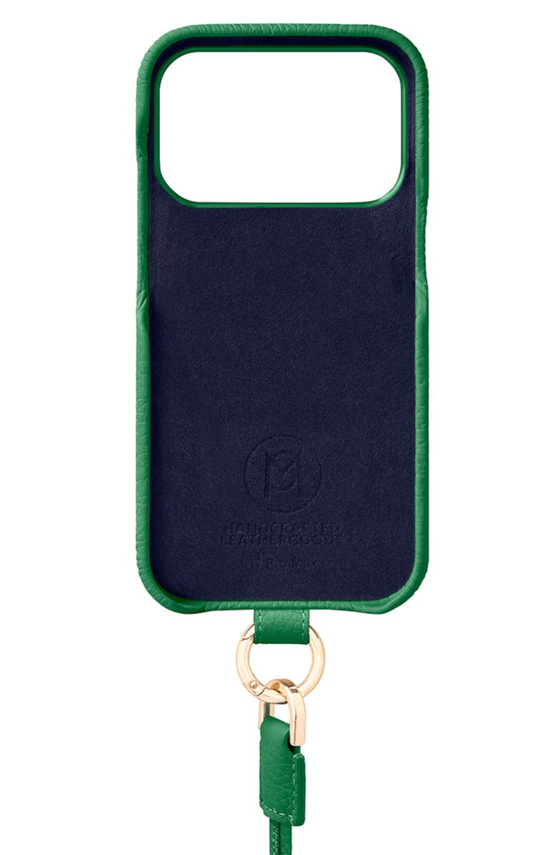 MAISON de SABRÉ Sling Phone Case, Alternate, color, Emerald Green