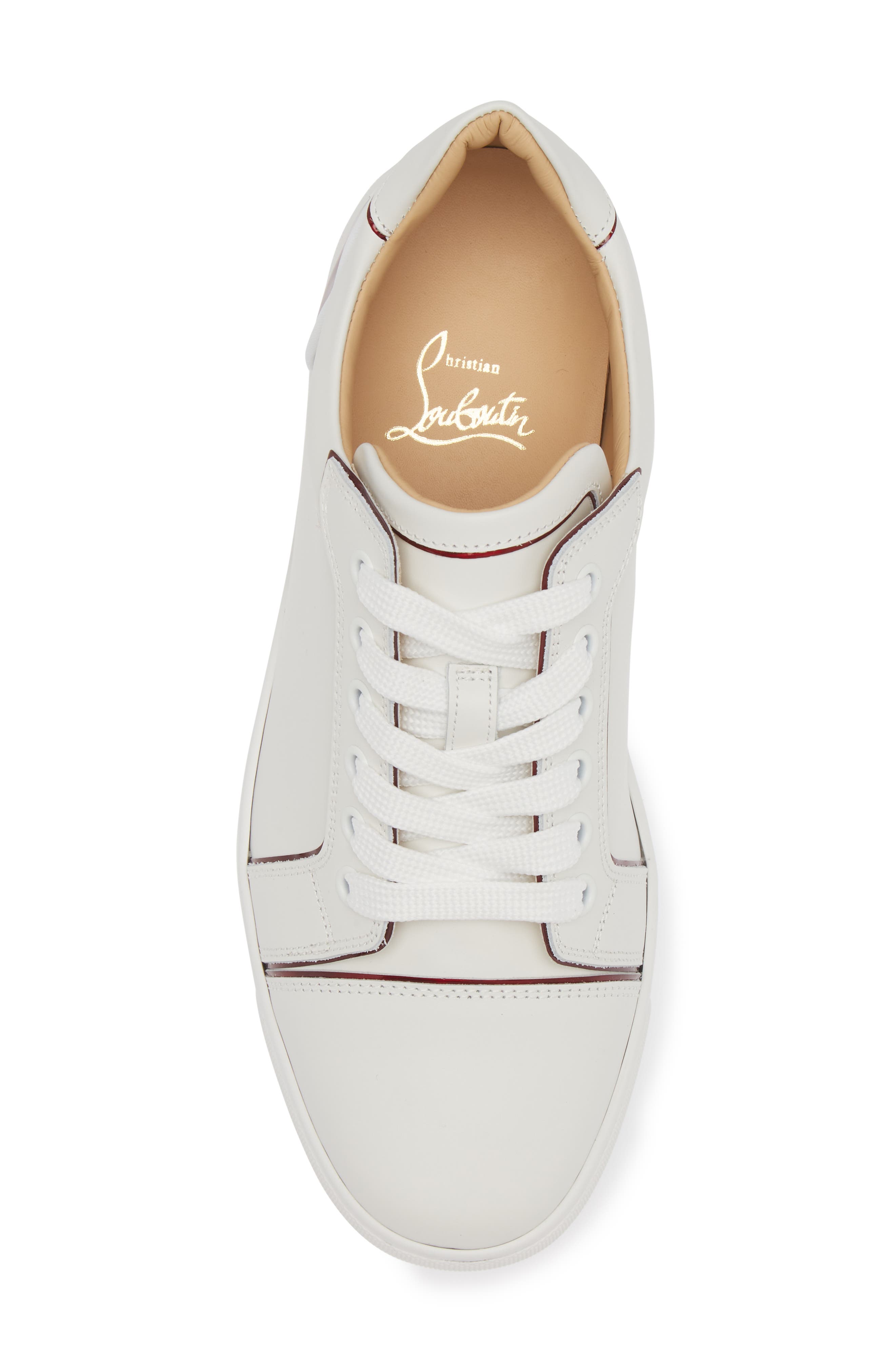 Christian Louboutin Fun Viera Low Top Sneaker, Alternate, color, Bianco