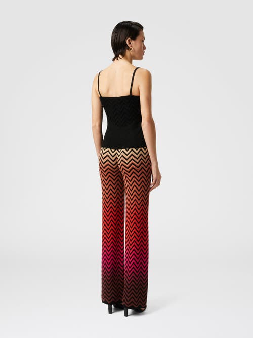 Missoni Gerade Hose Mit Dégradé-chevron-motiv In Multicoloured