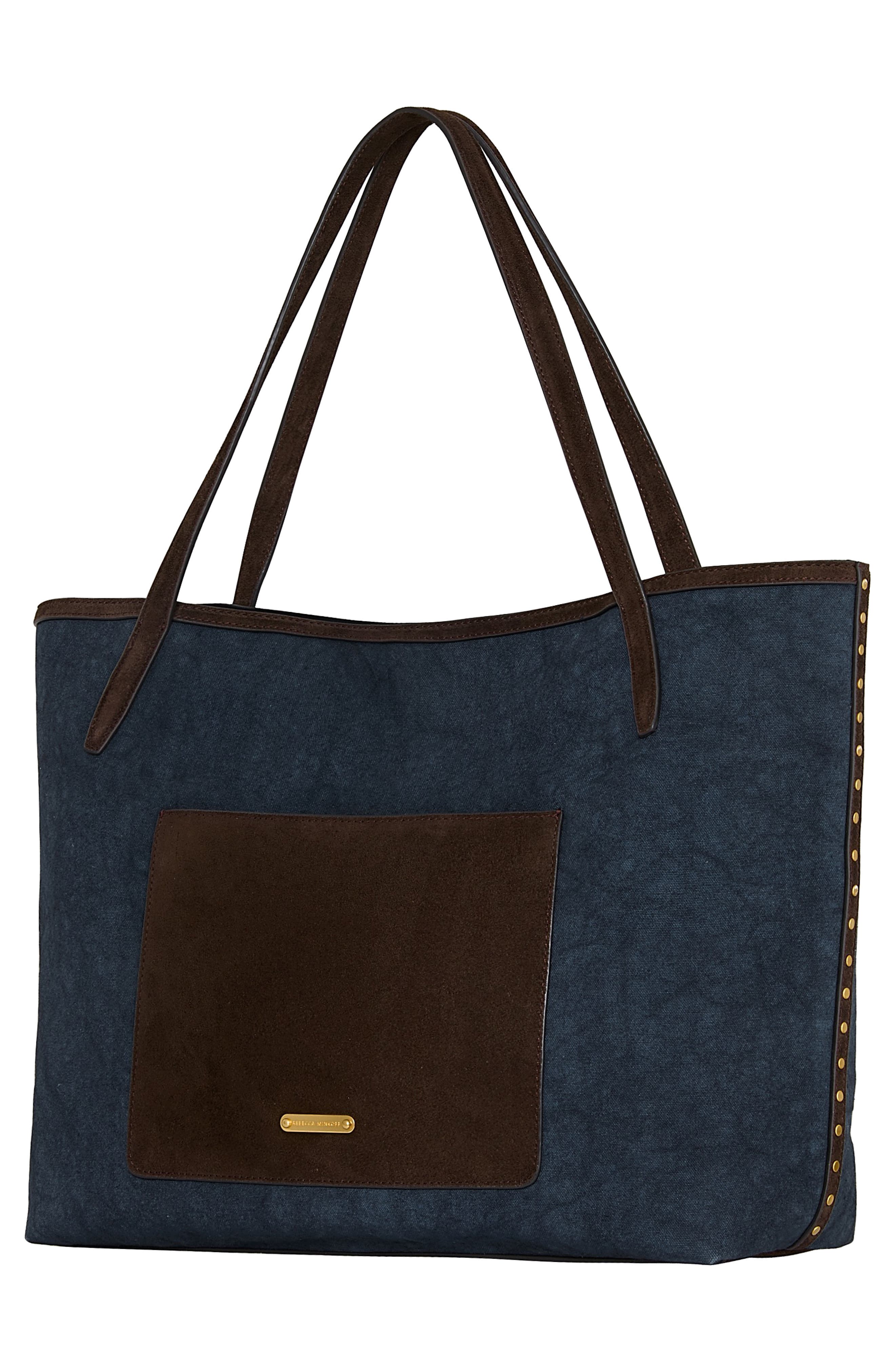 Rebecca Minkoff Darren Denim Tote Bag, Alternate, color, Denim/ Fondant