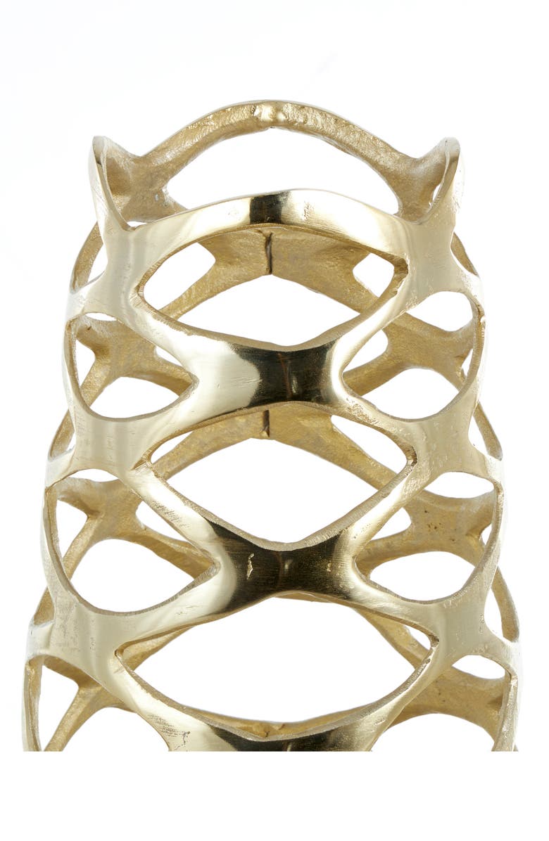 VIVIAN LUNE HOME Geometric Tall Vase, Alternate, color, Gold