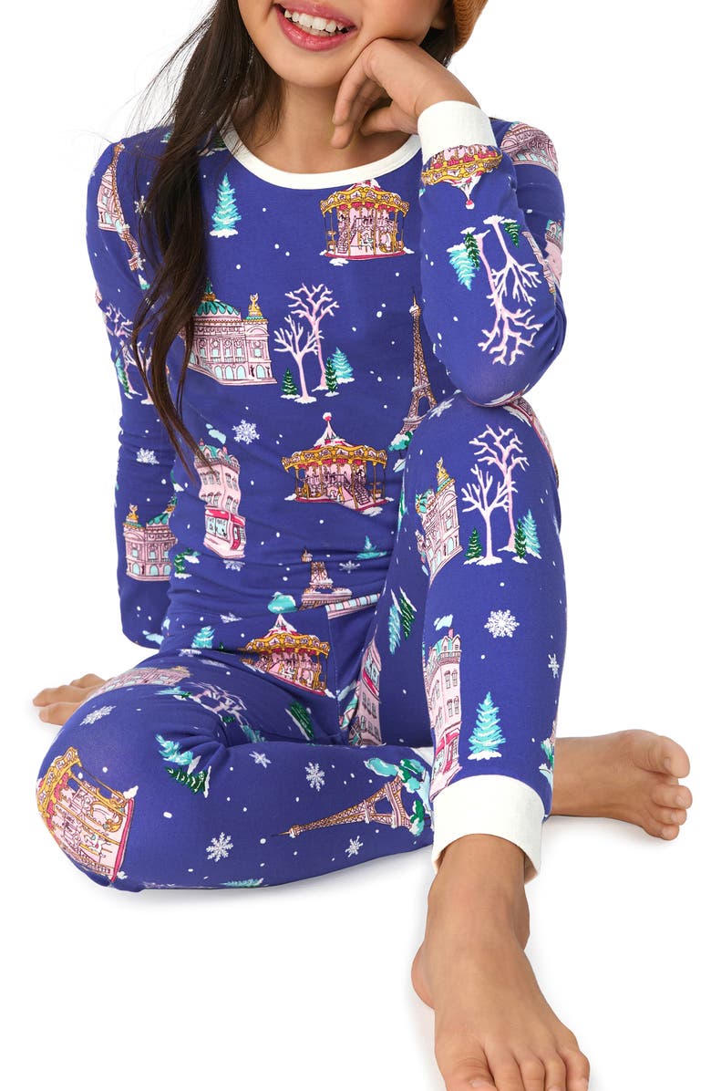 BedHead Pajamas Kids' Festive Print Fitted Two-Piece Pajamas, Alternate, color, 