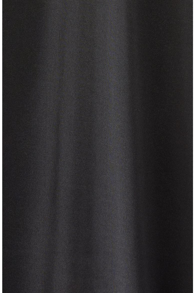 Enchant Lace Trim Satin Chemise, Alternate, color, BLACK W/ IVORYDNU