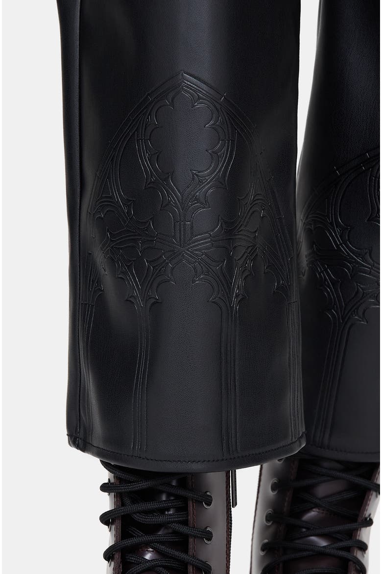 High-Rise Cropped Trousers, Alternate, color, Black