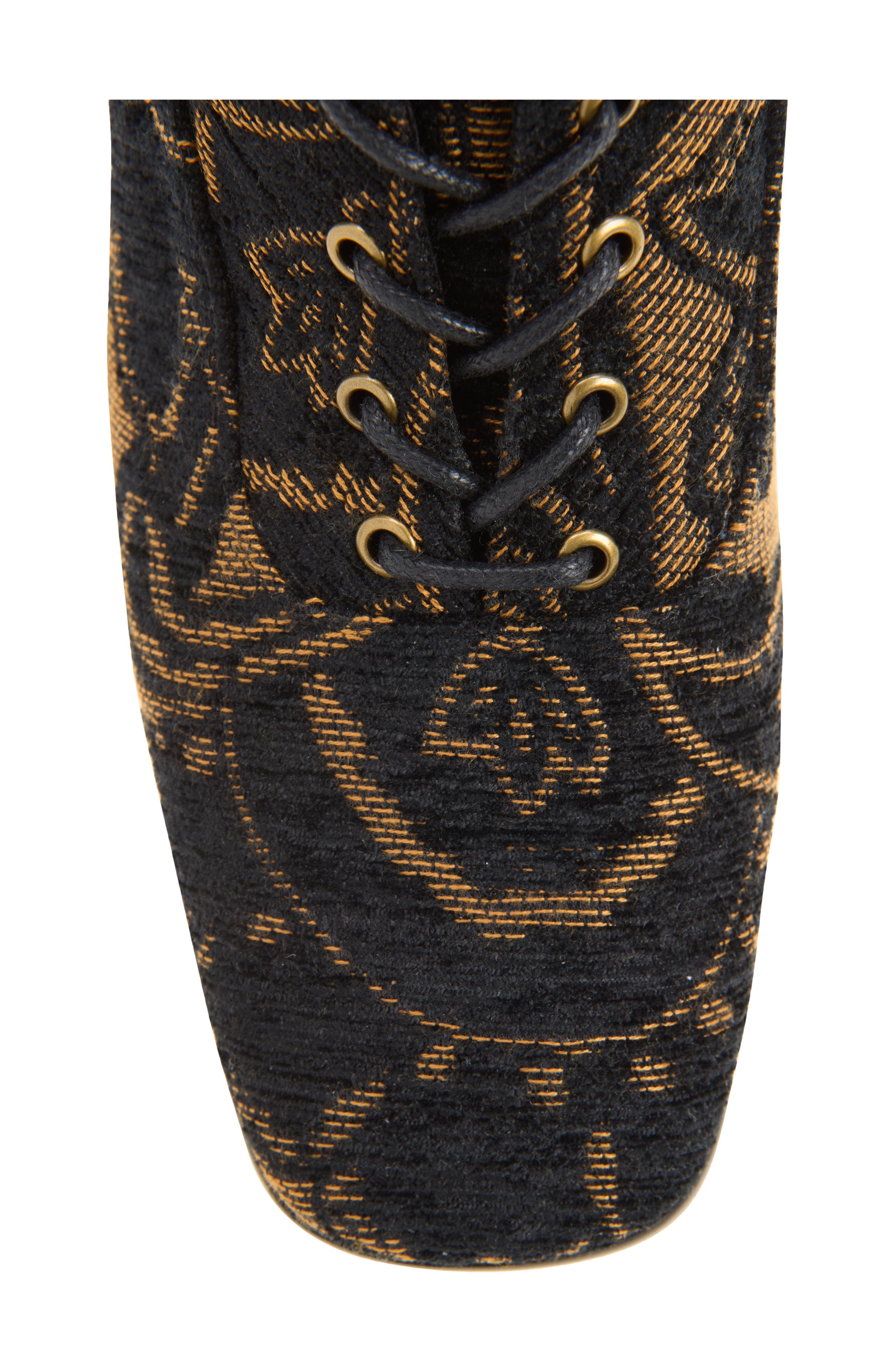 Damien-T Knee High Lace-Up Boot, Alternate, color, DARK BROWN TAPESTRY