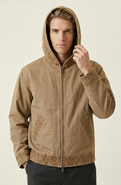 Modenaire Embroidered Trim Hooded Jacket