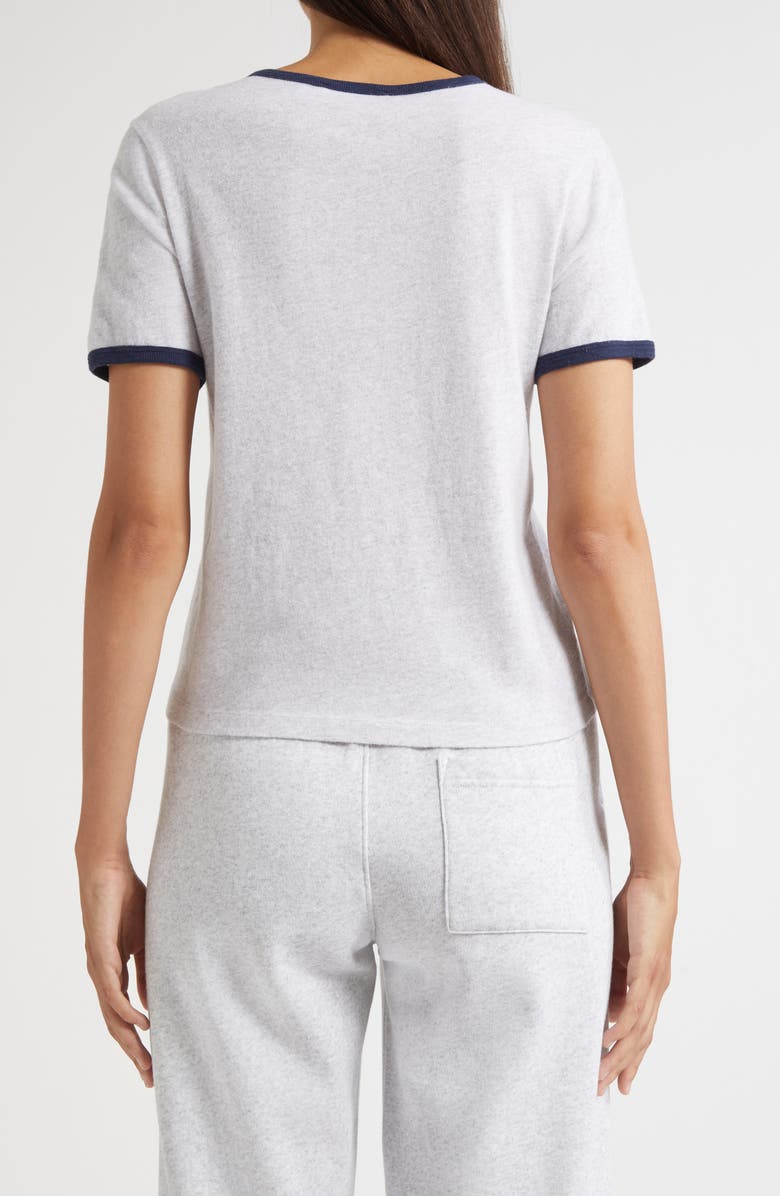 Sporty & Rich California Emblem Graphic Ringer T-Shirt, Alternate, color, Heather Gray/ Dark Navy