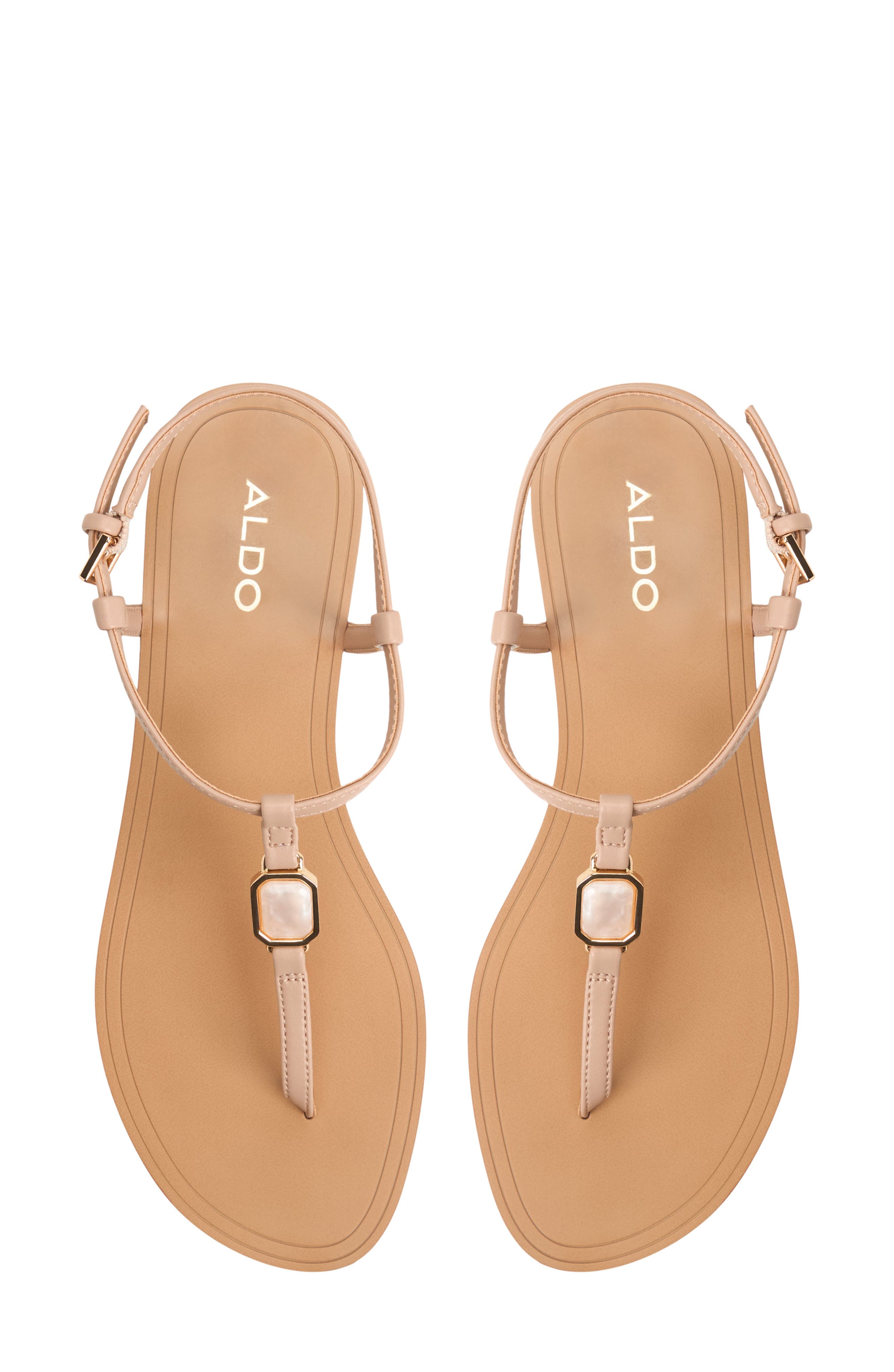 Sandstone Ankle Strap Sandal, Alternate, color, BEIGE