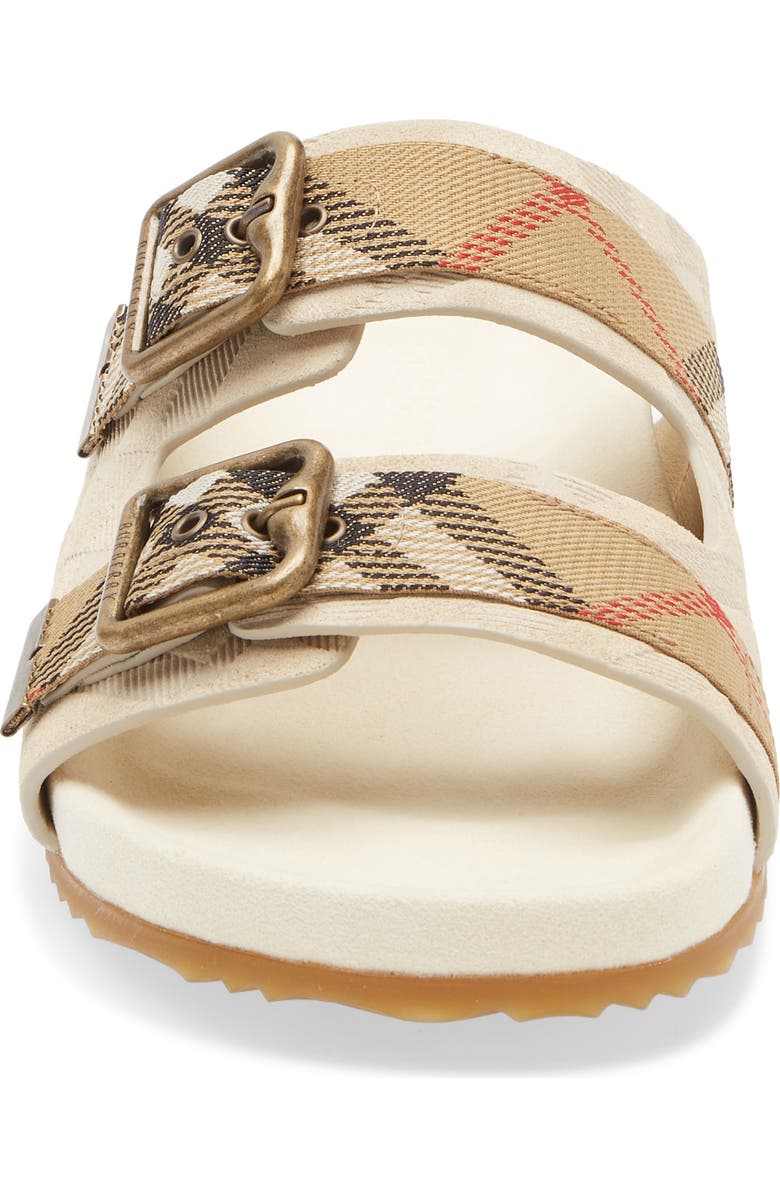 Burberry Urchin Slide Sandal, Alternate, color, Beige
