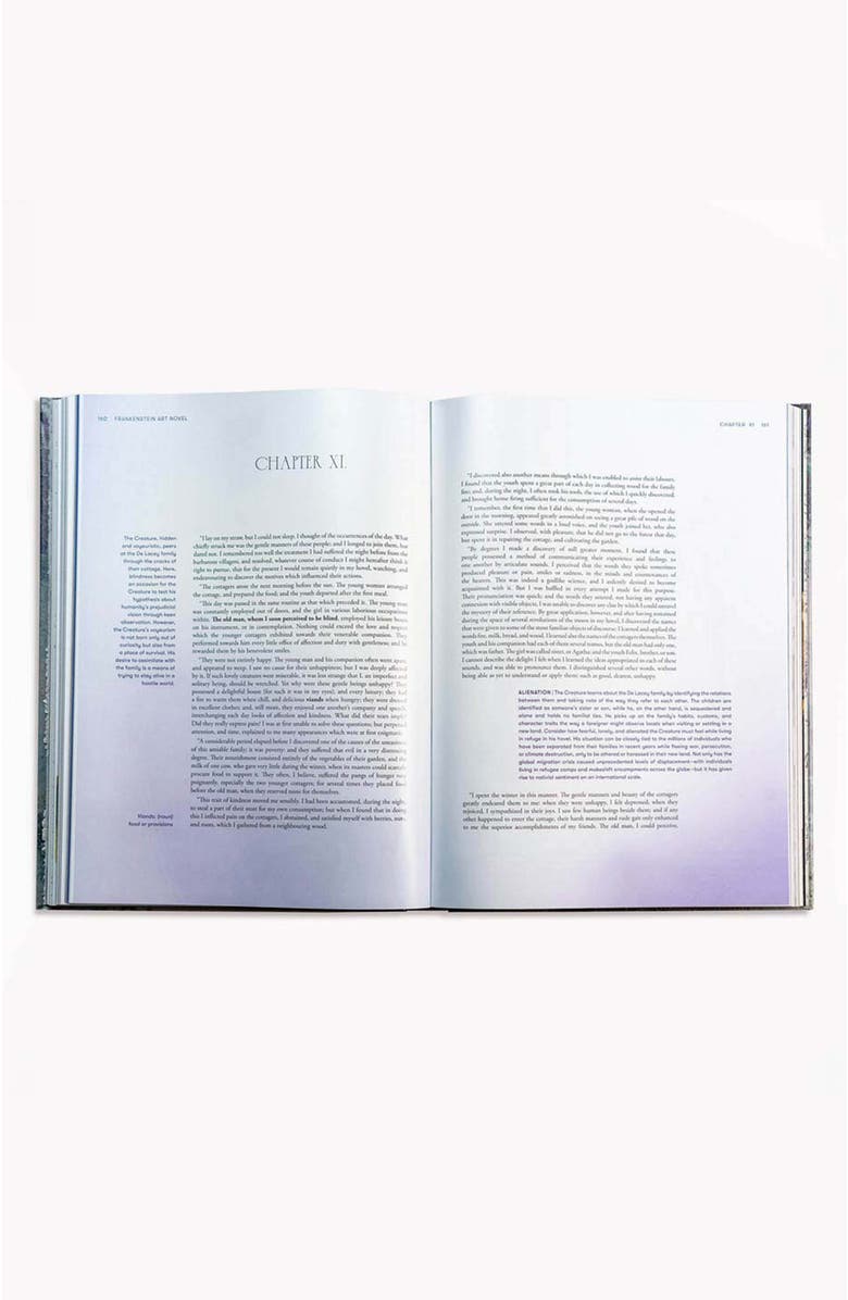 Bond & Grace Frankenstein Art Novel Collector's Edition, Alternate, color, Blue