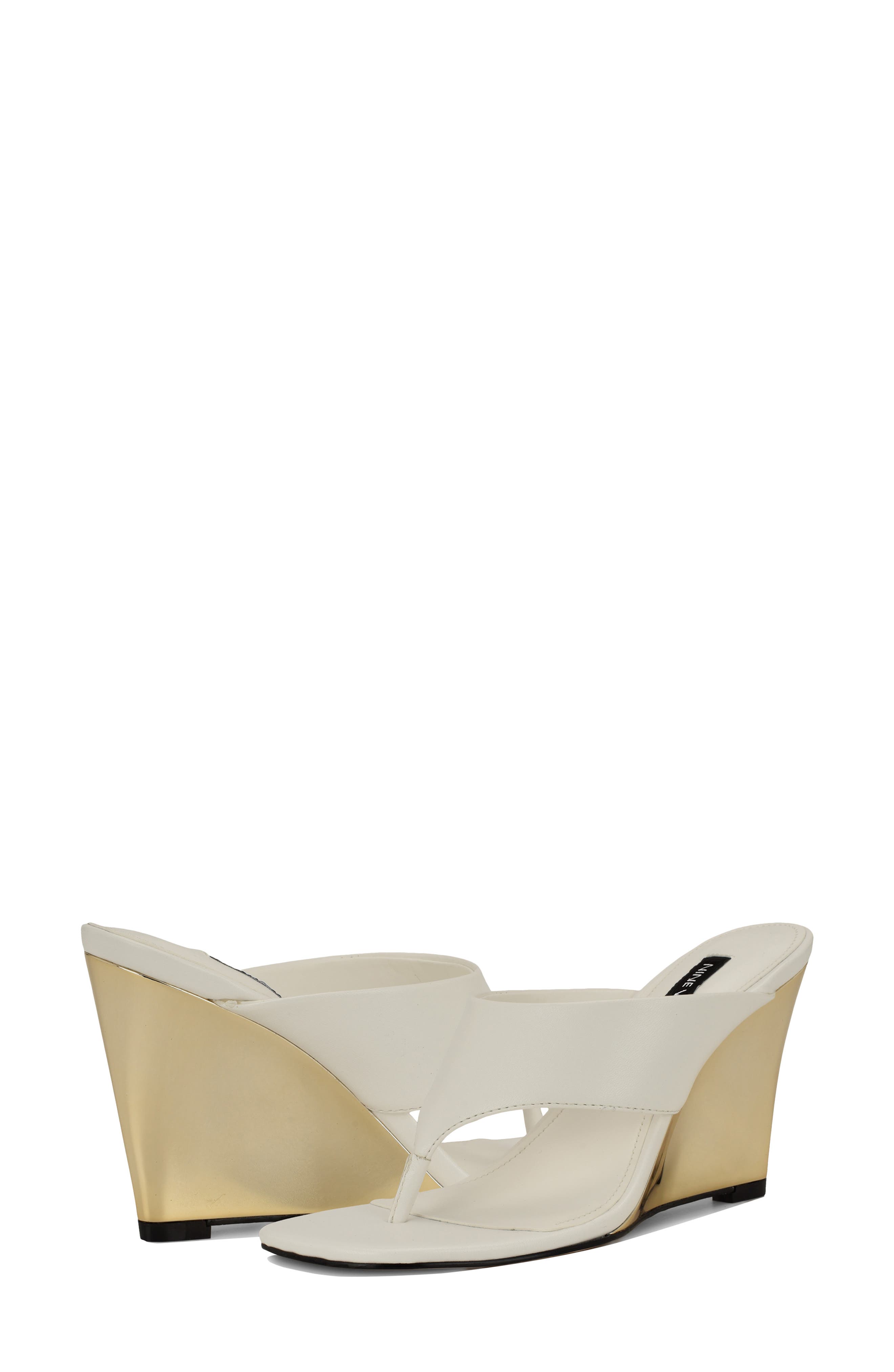 Presa Wedge Flip Flop, Alternate, color, WHITE
