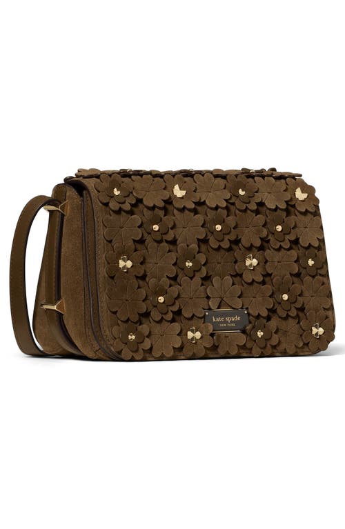 Kate Spade New York Small Liv Floral Embellished Flap Crossbody Bag