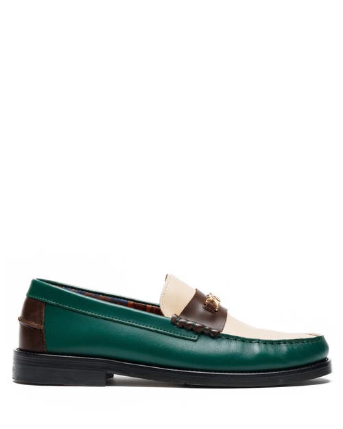 Naked Wolfe Roma Leather Loafer In Green