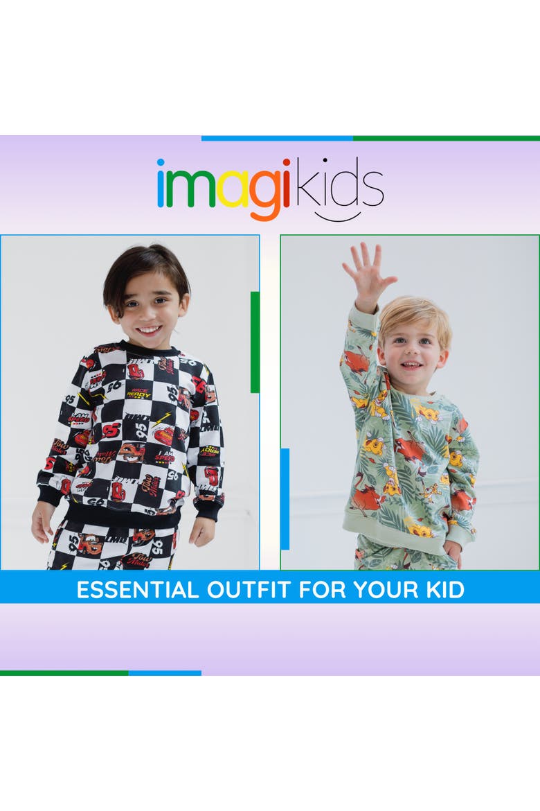 Cars 2-Piece Sweatshirt and Joggers Set, Alternate, color, McQueen Mater Black
