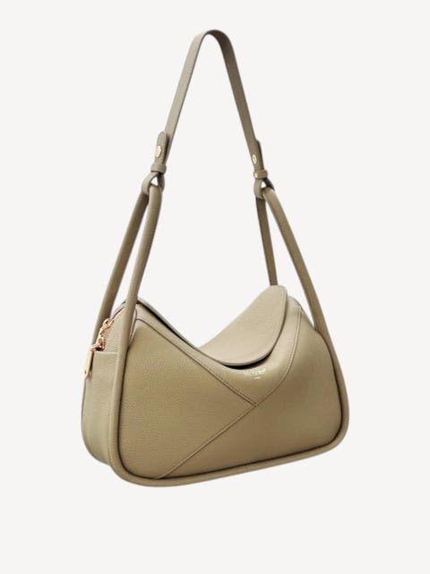 Carnaby Genuine Pebble Leather Shoulder Bag