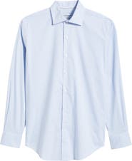 Peter Millar Conway Microcheck Crown Lite Performance Twill Button-Up Shirt