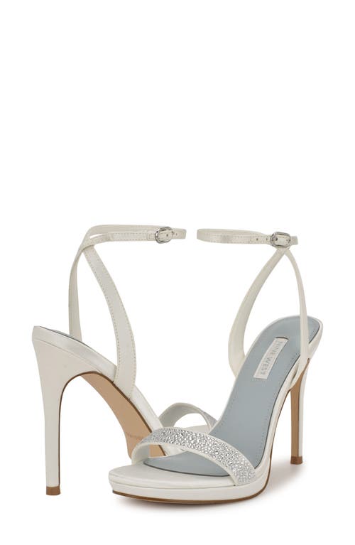 Nine West Zadien Womens Dressy Open Toe Pumps In Off White