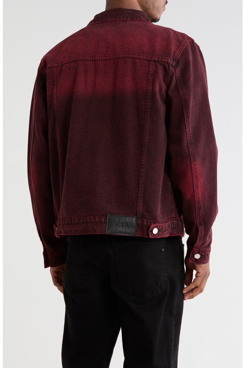 Elmer Denim Trucker Jacket, Alternate, color, RED GRAIN