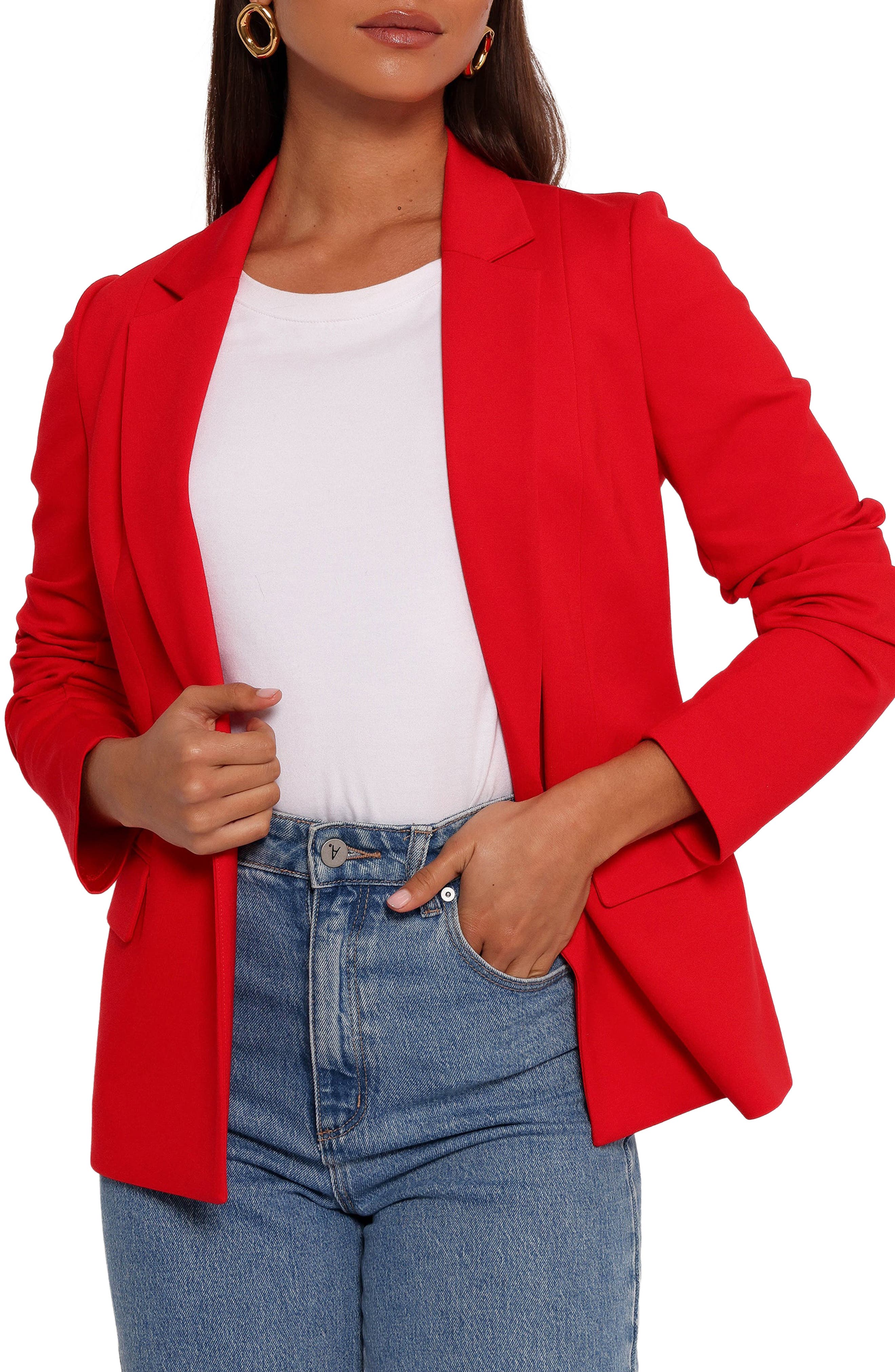 Petal & Pup Ronny Open Front Blazer