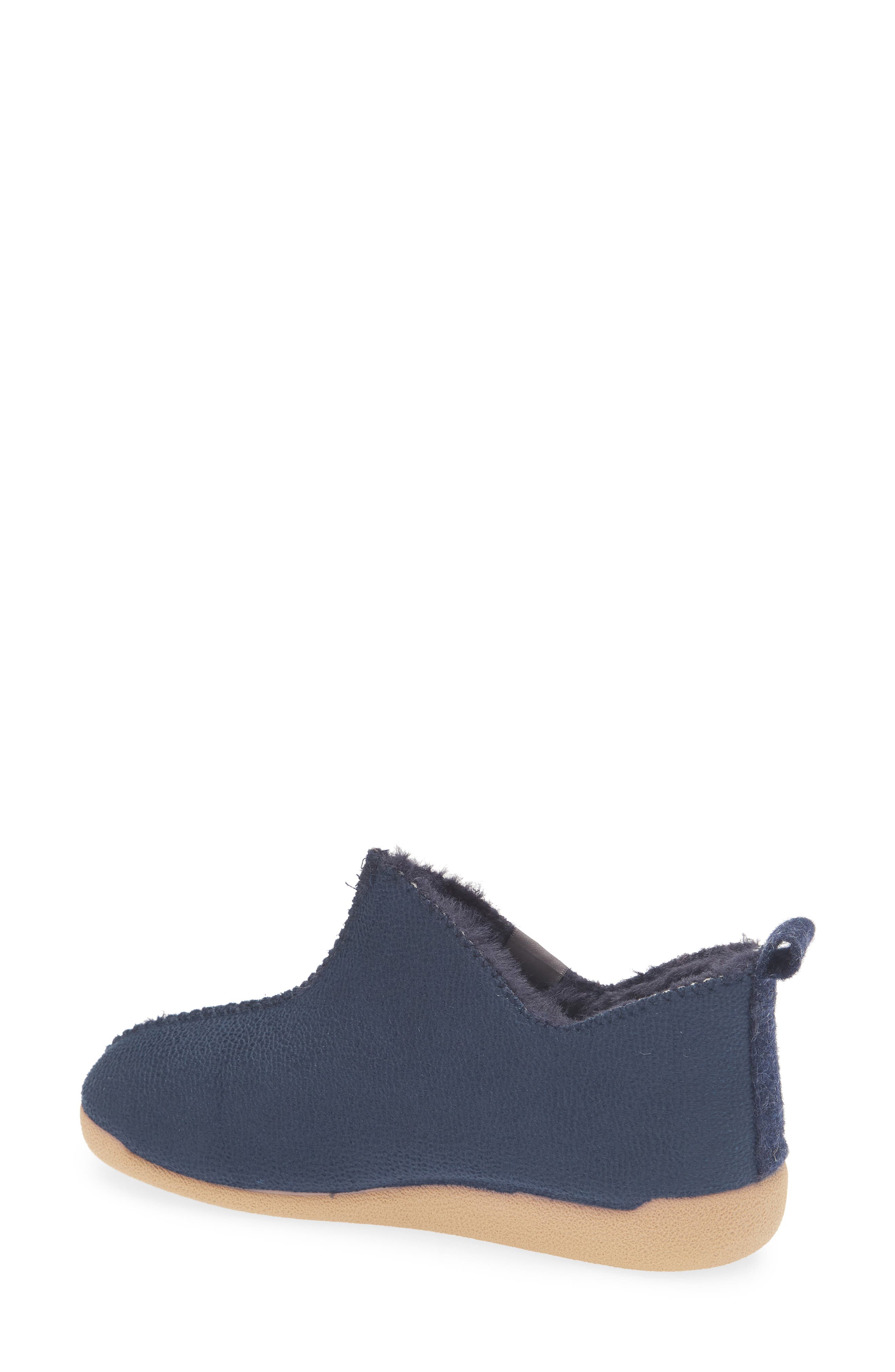 Moscu Faux Fur Lined Slip-On Shoe, Alternate, color, NAVY