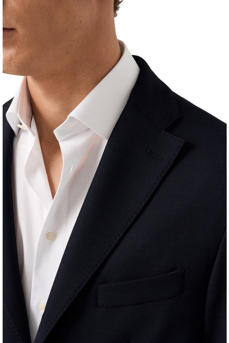 Lana Tailored Fit Navy Tech Soft Wool Blazer, Alternate, color, NAVY
