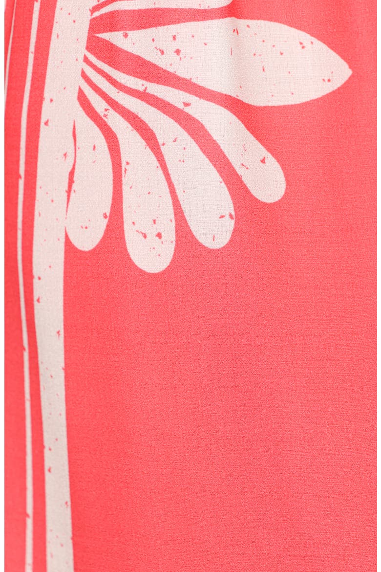 Timothy Linen Blend Square Neck Tank & Wide Leg Pants Set, Alternate, color, CORAL