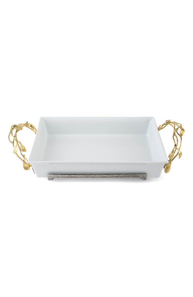 Michael Aram Mistletoe 3-Quart Casserole Dish, Main, color,