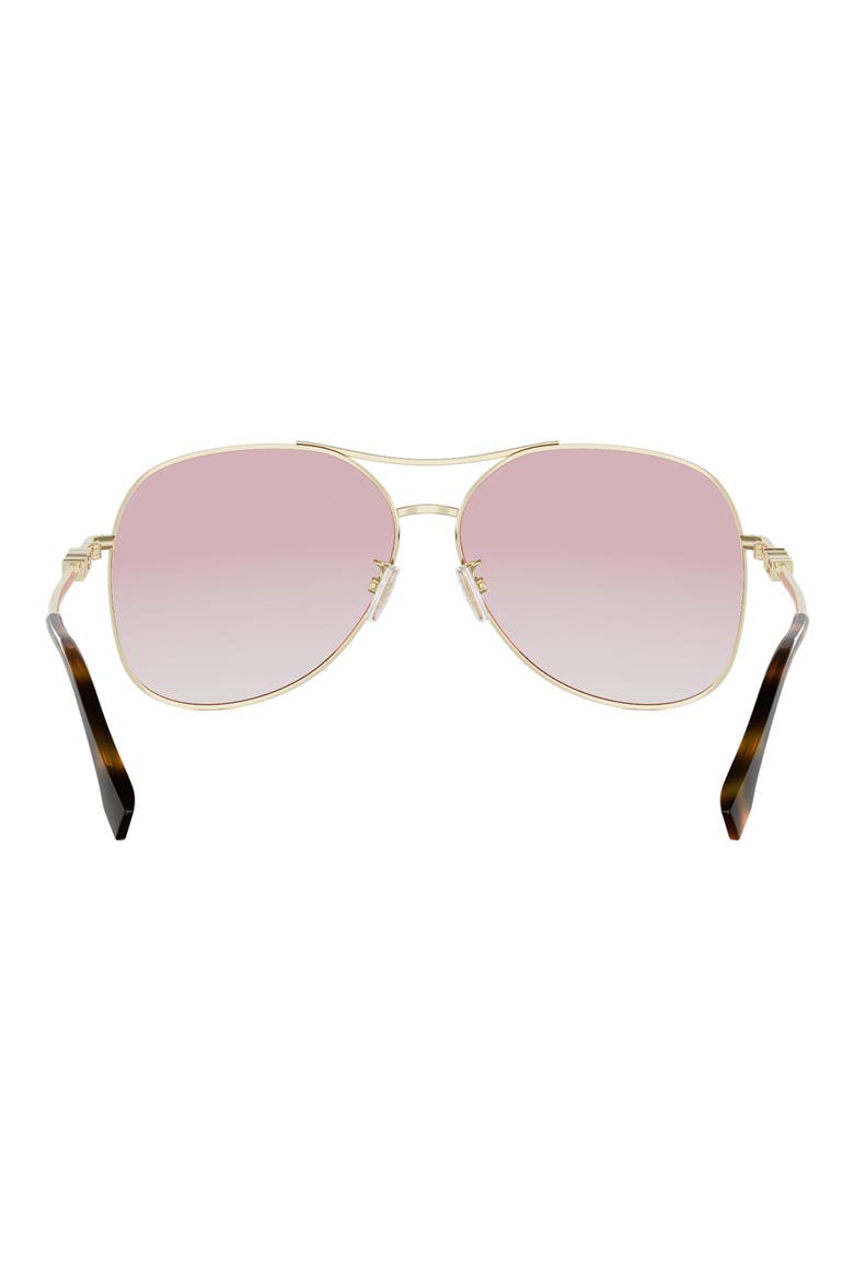Fendigraphy 61mm Gradient Pilot Sunglasses, Alternate, color, SHINY ENDURA GOLD / GRADIENT