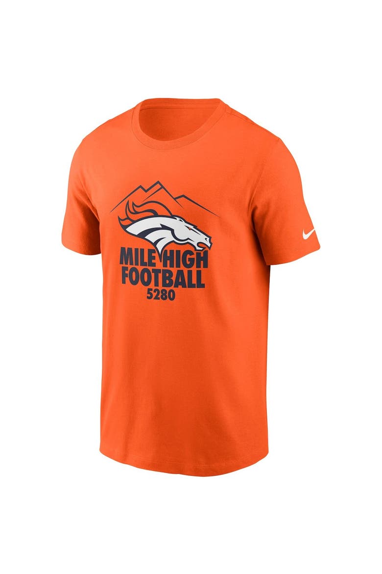 Men's Nike Orange Denver Broncos Hometown Collection 5280 T-Shirt, Alternate, color, Orange