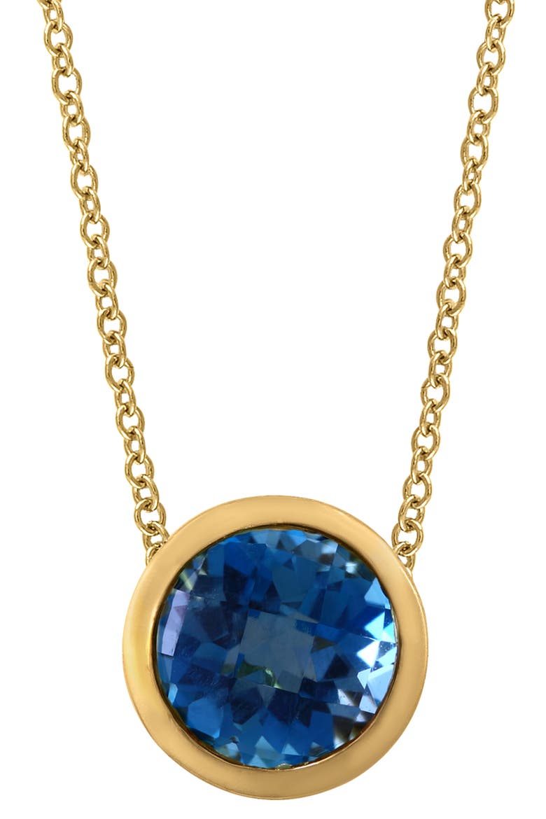 Stone Pendant Necklace, Alternate, color, TOPAZ