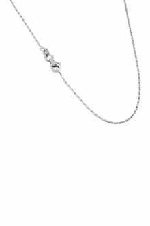 BEST SILVER Sterling Silver 0.8mm Sparkle Chain 20"