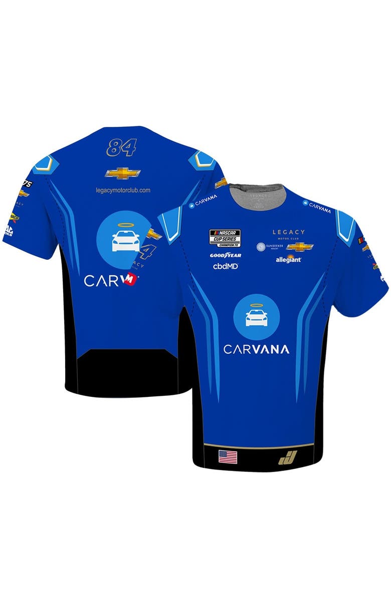 LEGACY Motor Club Team Collection Men's LEGACY Motor Club Team Collection Blue Jimmie Johnson Carvana Sublimated Uniform T-Shirt, Main, color, 
