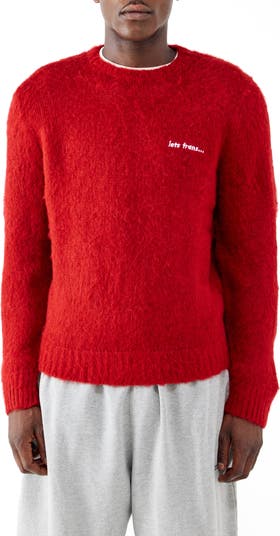 Brushed IF Embroidered Crewneck Sweater