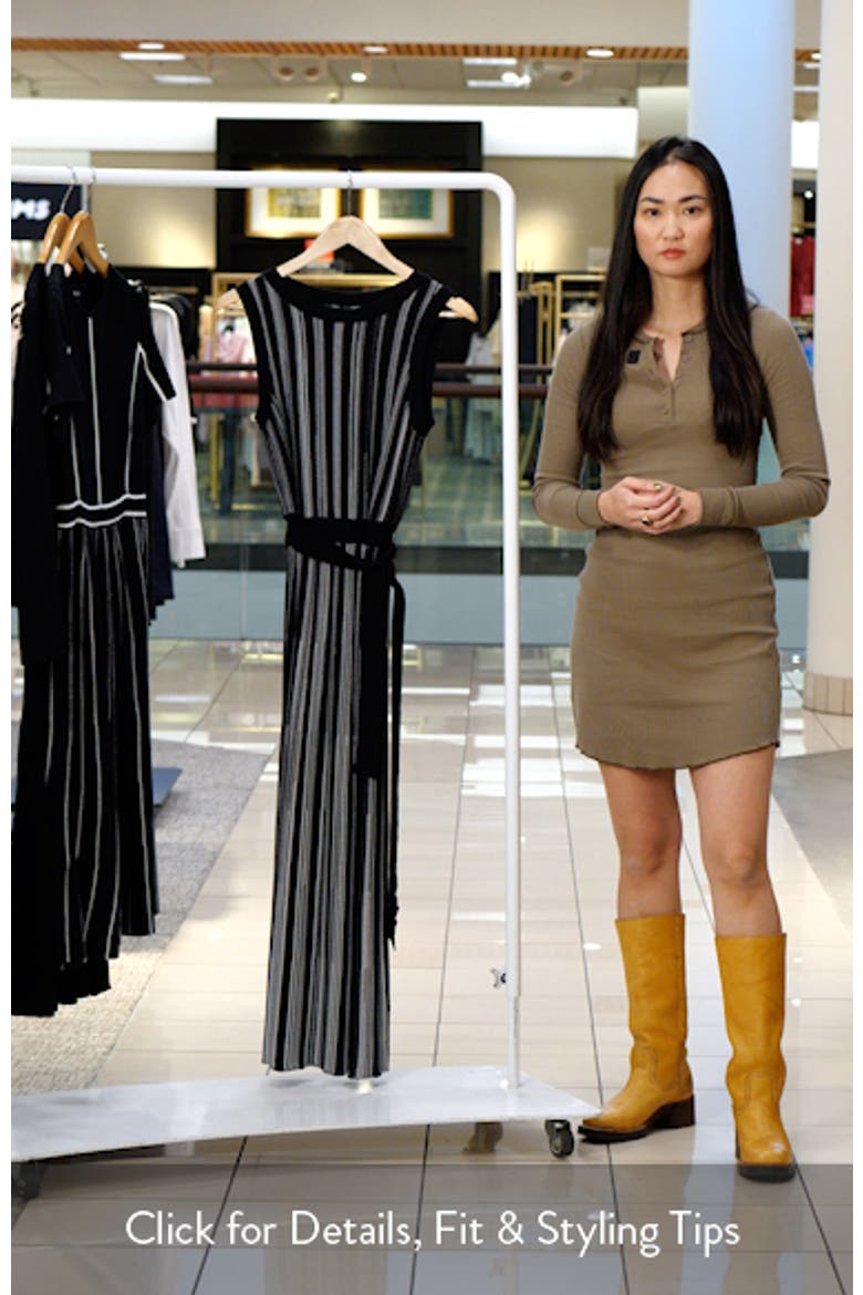 Modern Fit Sleeveless Rib Knit Dress video