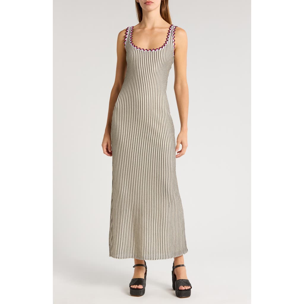 Saylor Vinia Maxi Dress In Black/creme