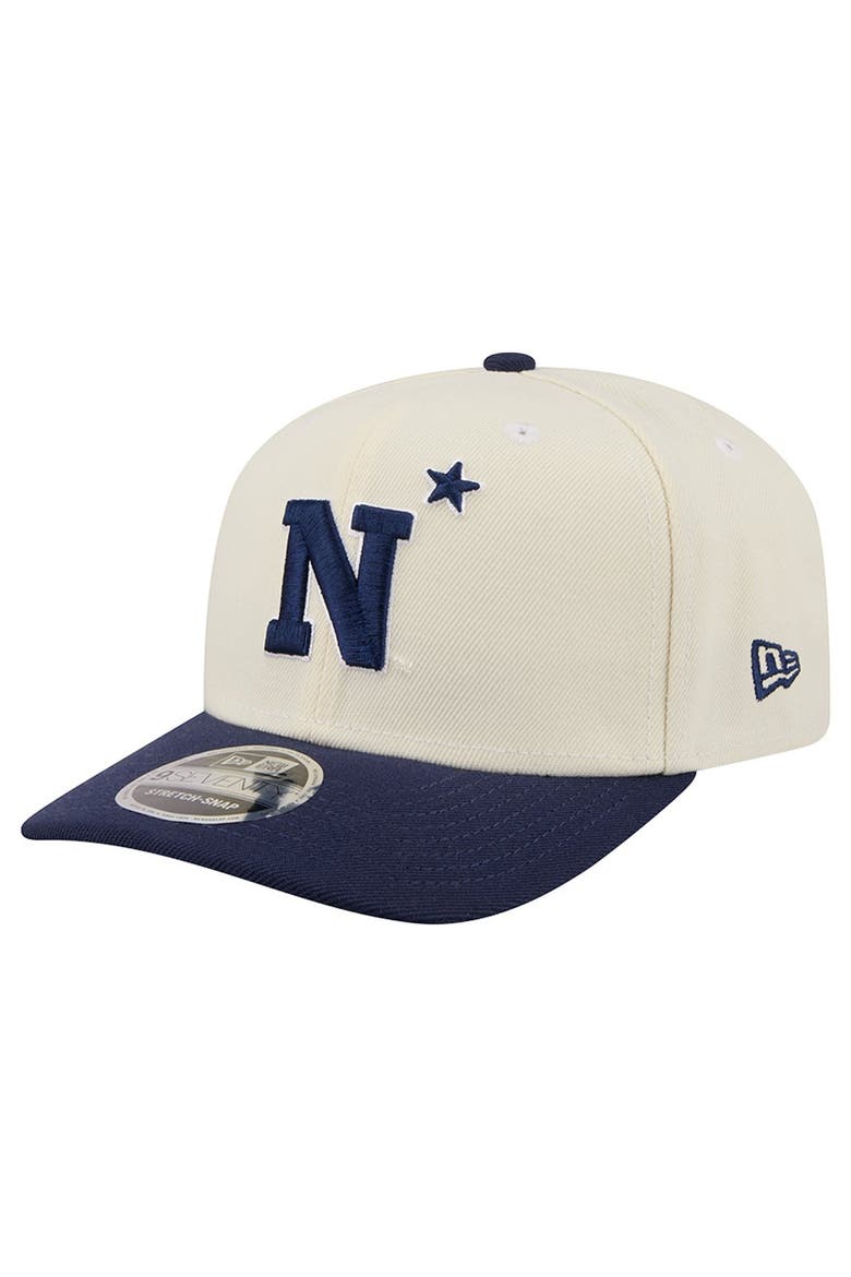 Men's New Era Cream/Navy Navy Midshipmen America's 250th 9SEVENTY Adjustable Hat, Alternate, color, Cream