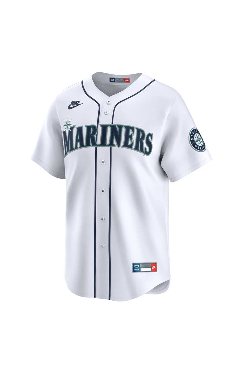 Nike Men's Nike Ken Griffey Jr. White Seattle Mariners Throwback Cooperstown Collection Limited Jersey, Alternate, color, White