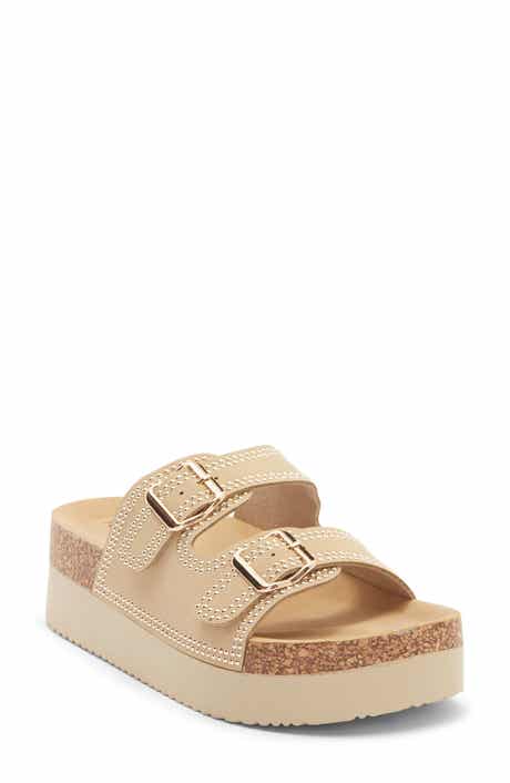 TOP MODA Avril Platform Slide Sandal