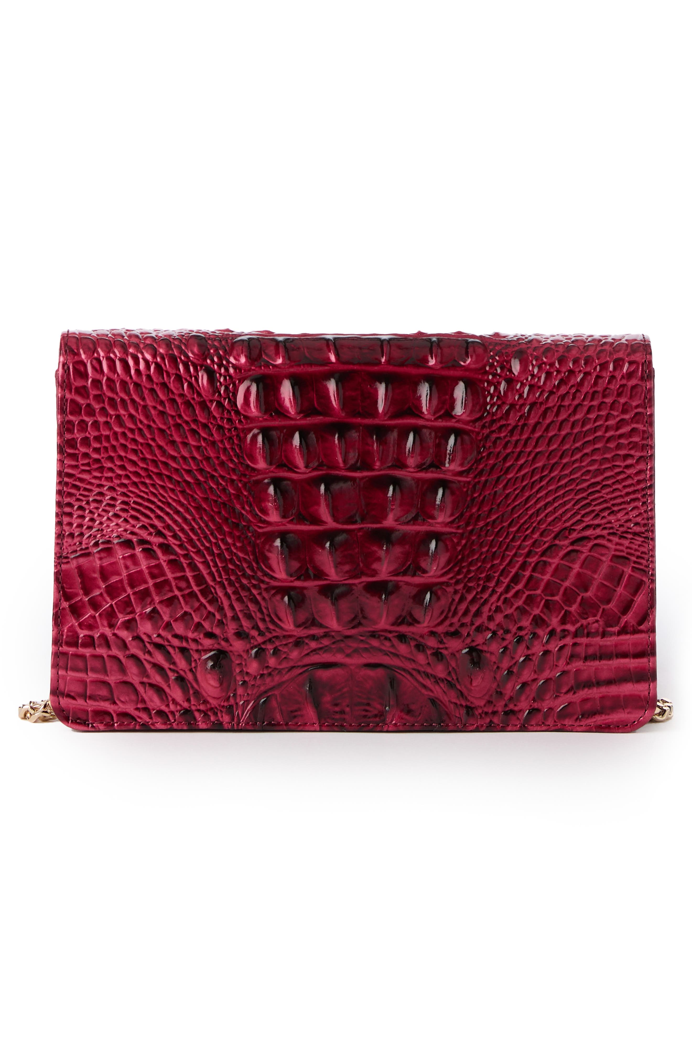 Brahmin Wendy Croc Embossed Leather Crossbody Bag, Alternate, color, 