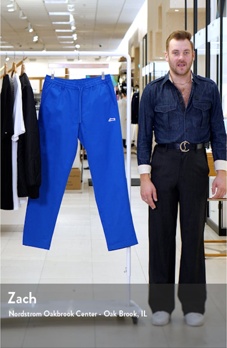 Prep Flat Front Twill Drawstring Pants, sales video thumbnail