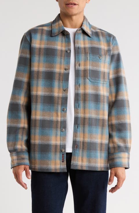 Plaid Yarn Dye Flannel Shirt Jacket