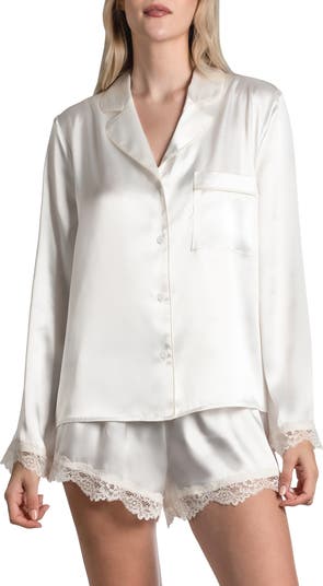 In Bloom by Jonquil Felicity Lace Trim Long Sleeve Satin