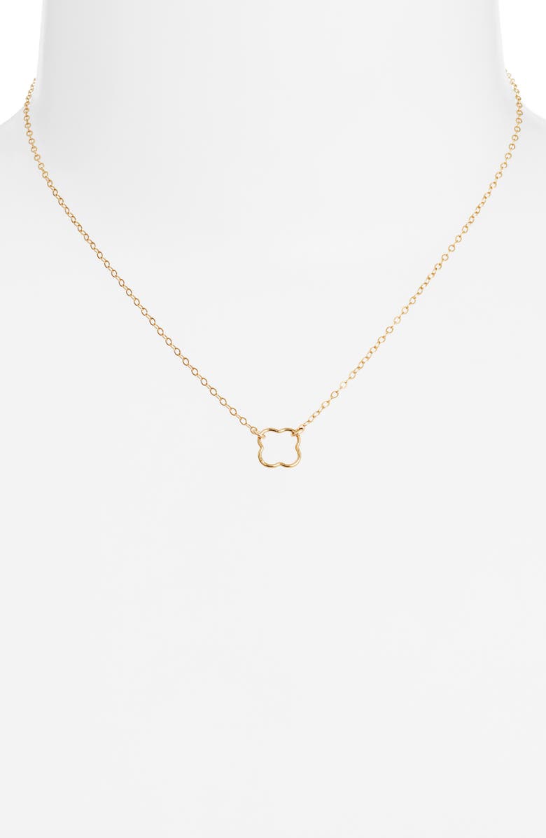 Set & Stones Clover Pendant Necklace, Alternate, color,