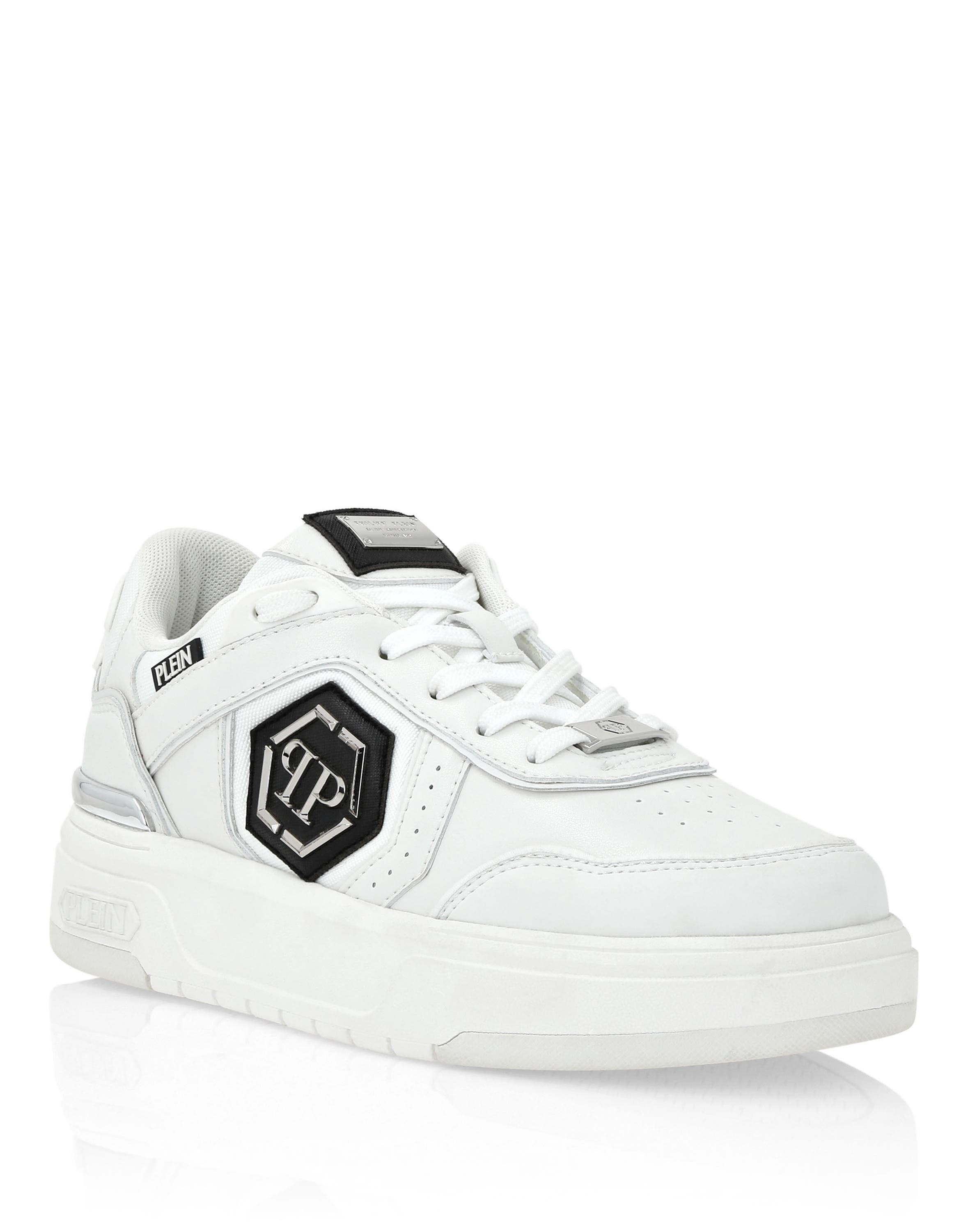 Lo-Top Sneakers Predator Mix Material Unisex, Main, color, white