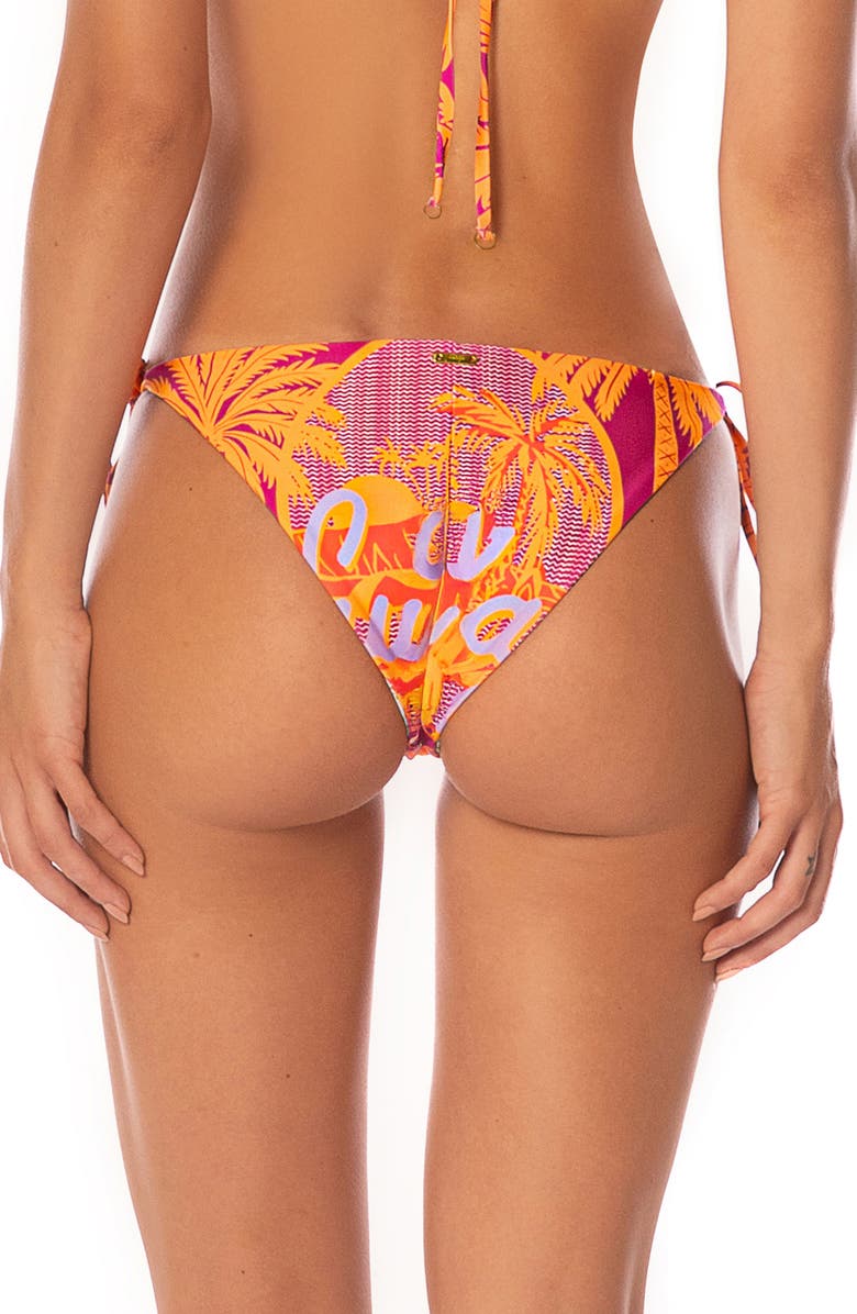 Maaji Dream Reversible Side Tie Bikini Bottoms, Alternate, color, Purple