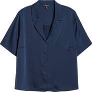 Liverpool Los Angeles Satin Camp Shirt