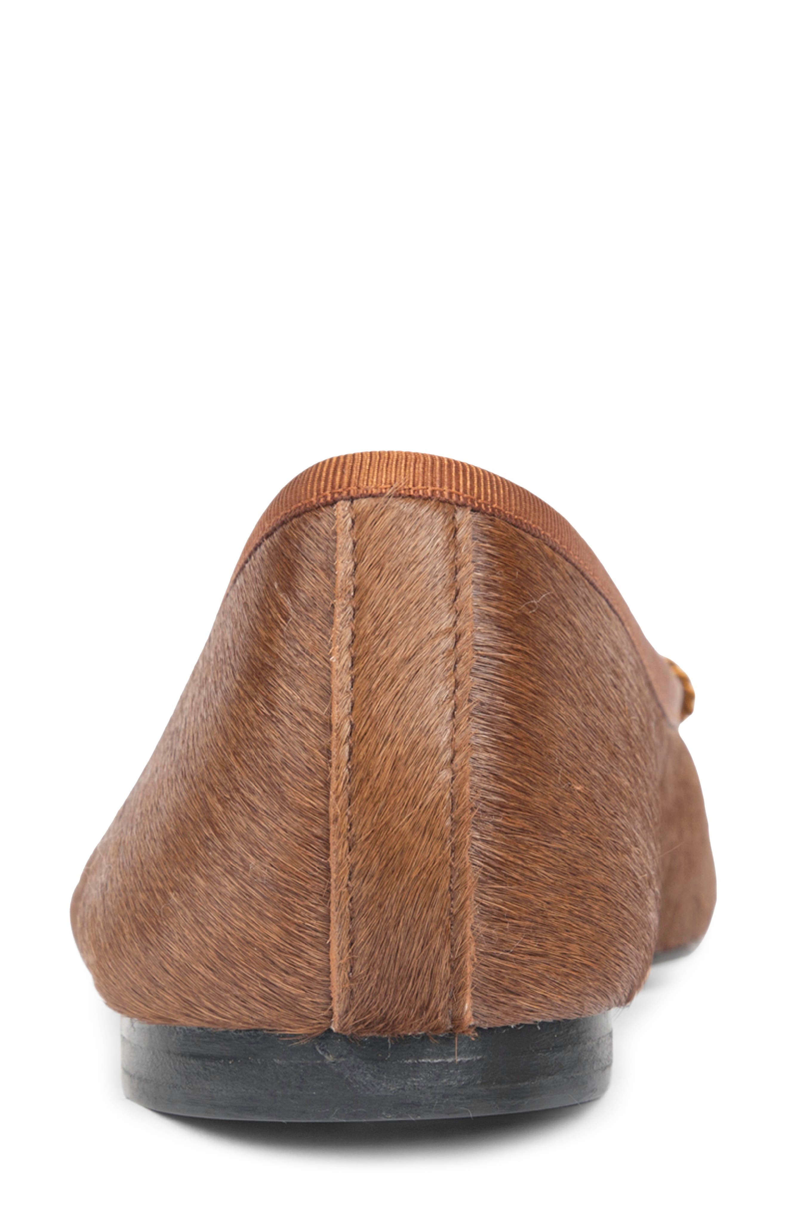 PAUL MAYER Best Genuine Calf Hair Ballet Flat, Alternate, color, Brown/ Black Haircalf