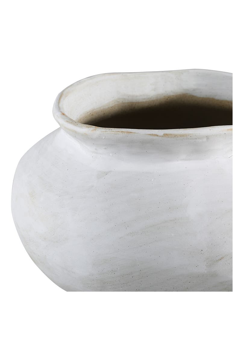 Terracotta Vase, Alternate, color, WHITE