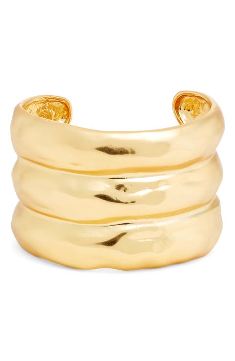 Bubble 3-Row Cuff Bracelet