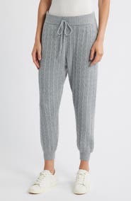 CITY BLUES Cable Knit Sweater Joggers
